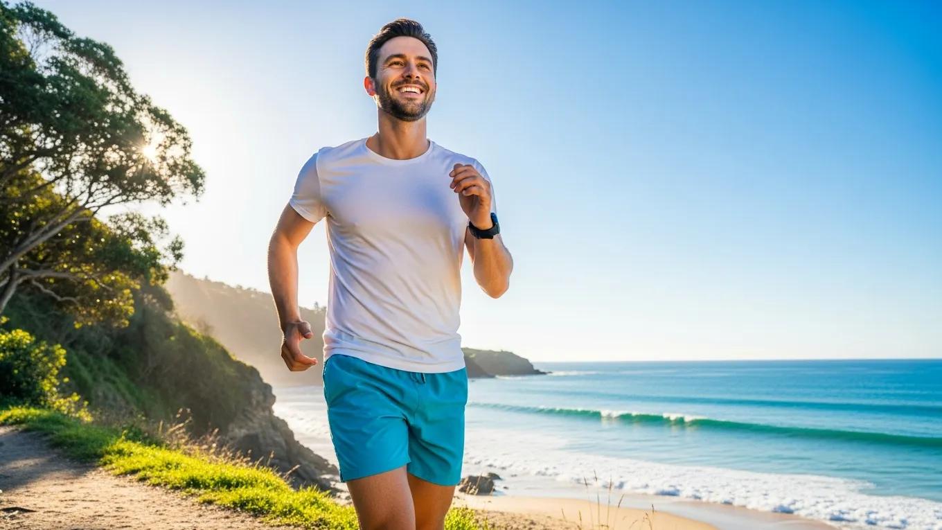 Active individual enjoying life, representing the benefits of ozone therapy for health and vitality Active individual enjoying life, representing the benefits of ozone therapy for health and vitality