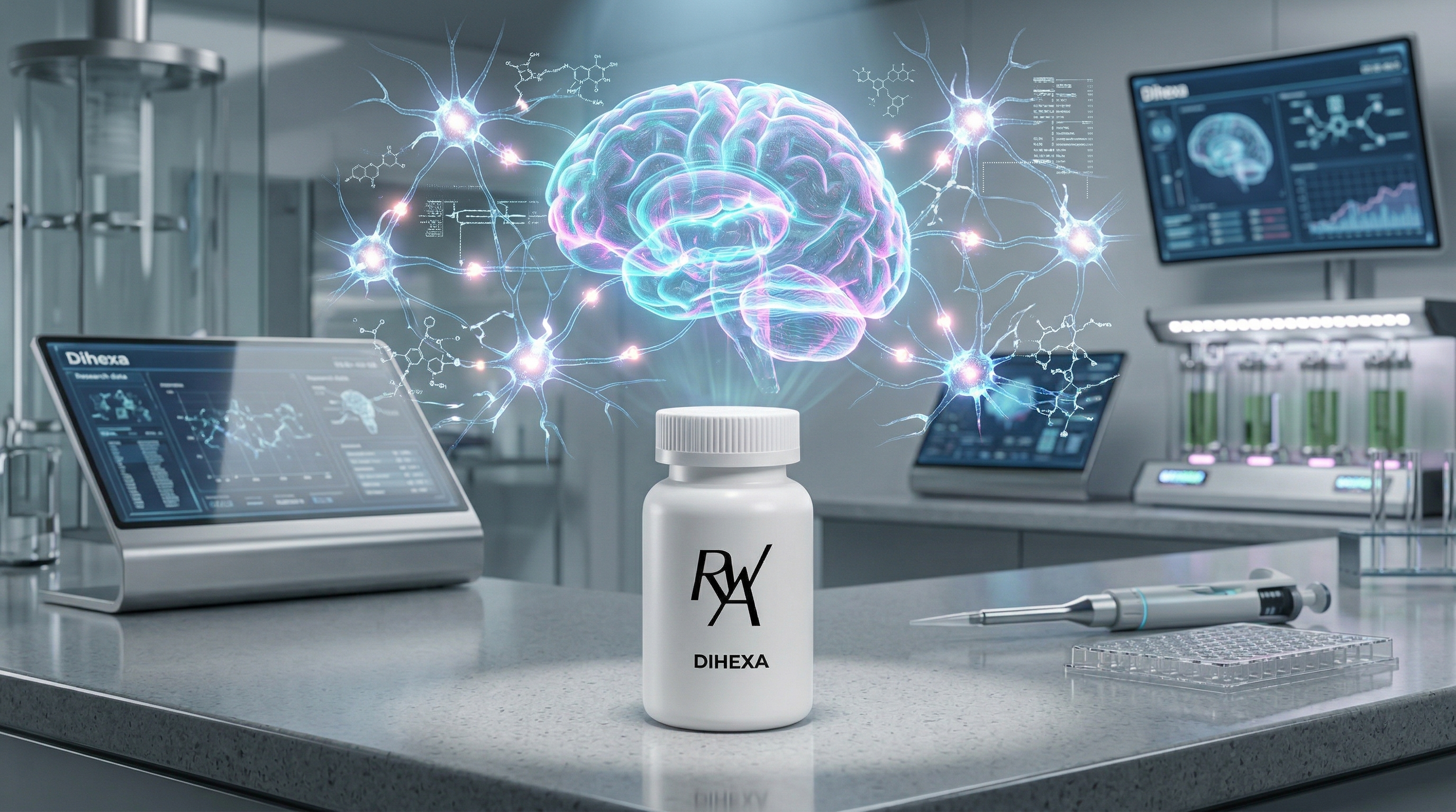 Dihexa peptide image brain optimization