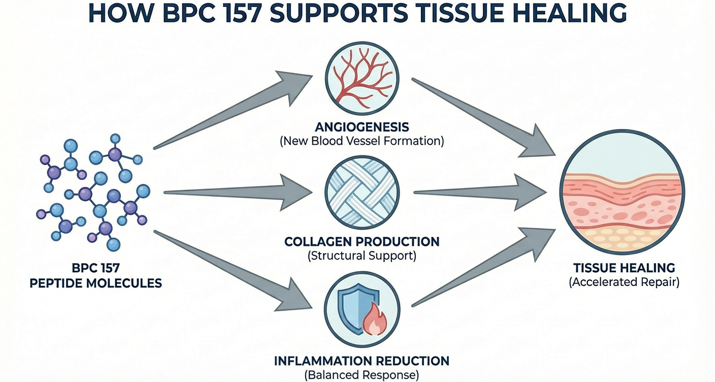 How does BPC 157 promote tissue repair