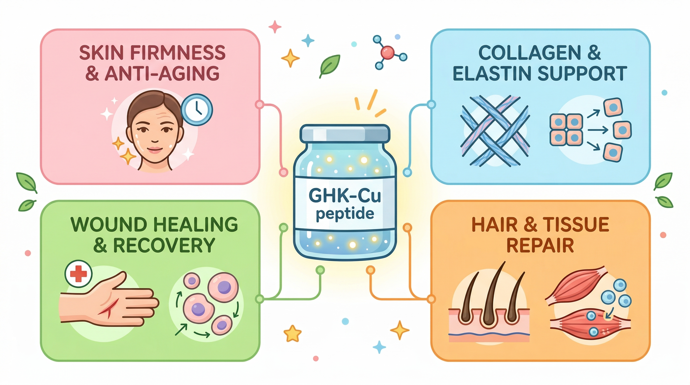 GHK-CU peptyde benefits image