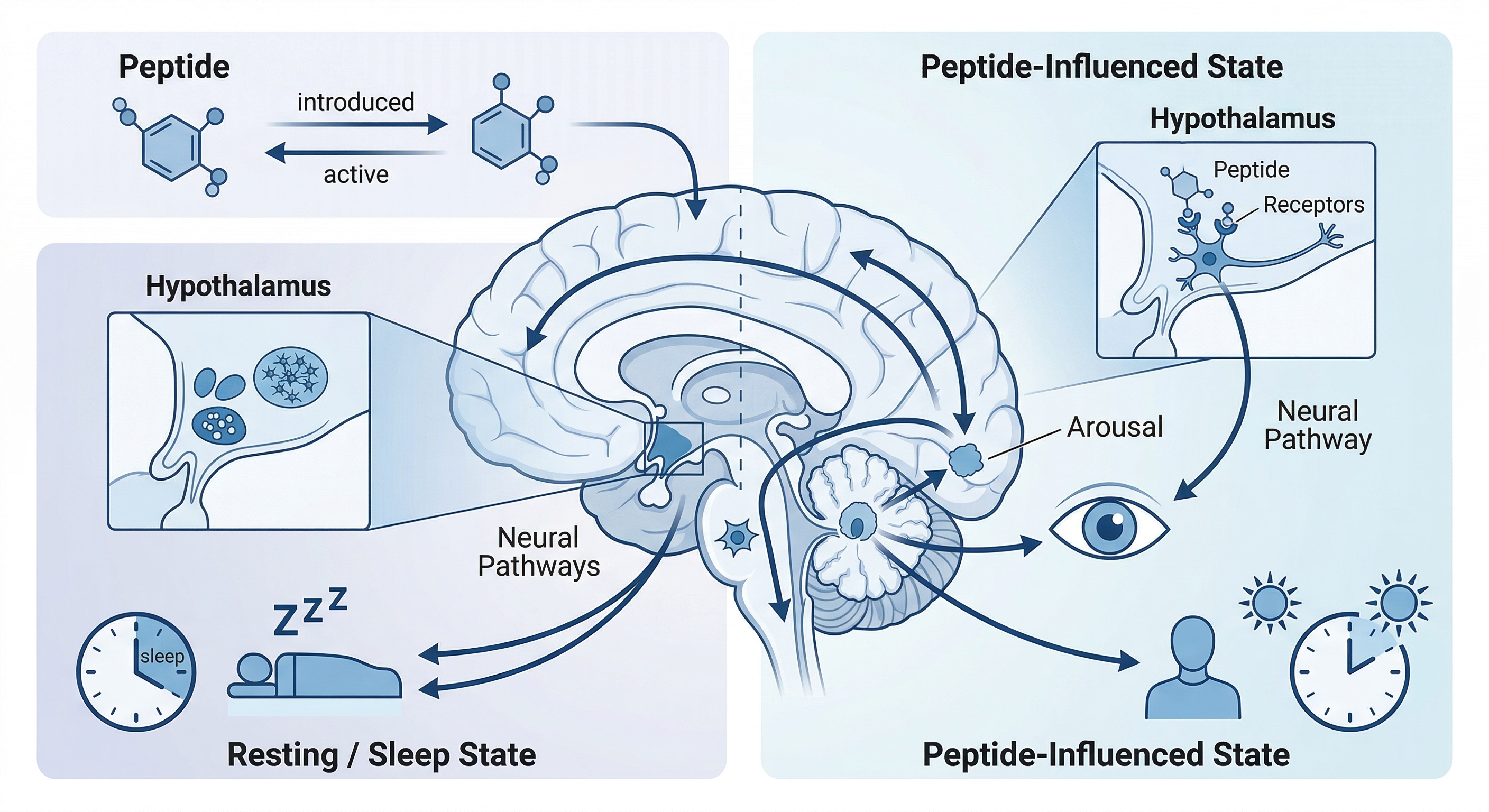 DSIP peptide support sleep quality image diagram
