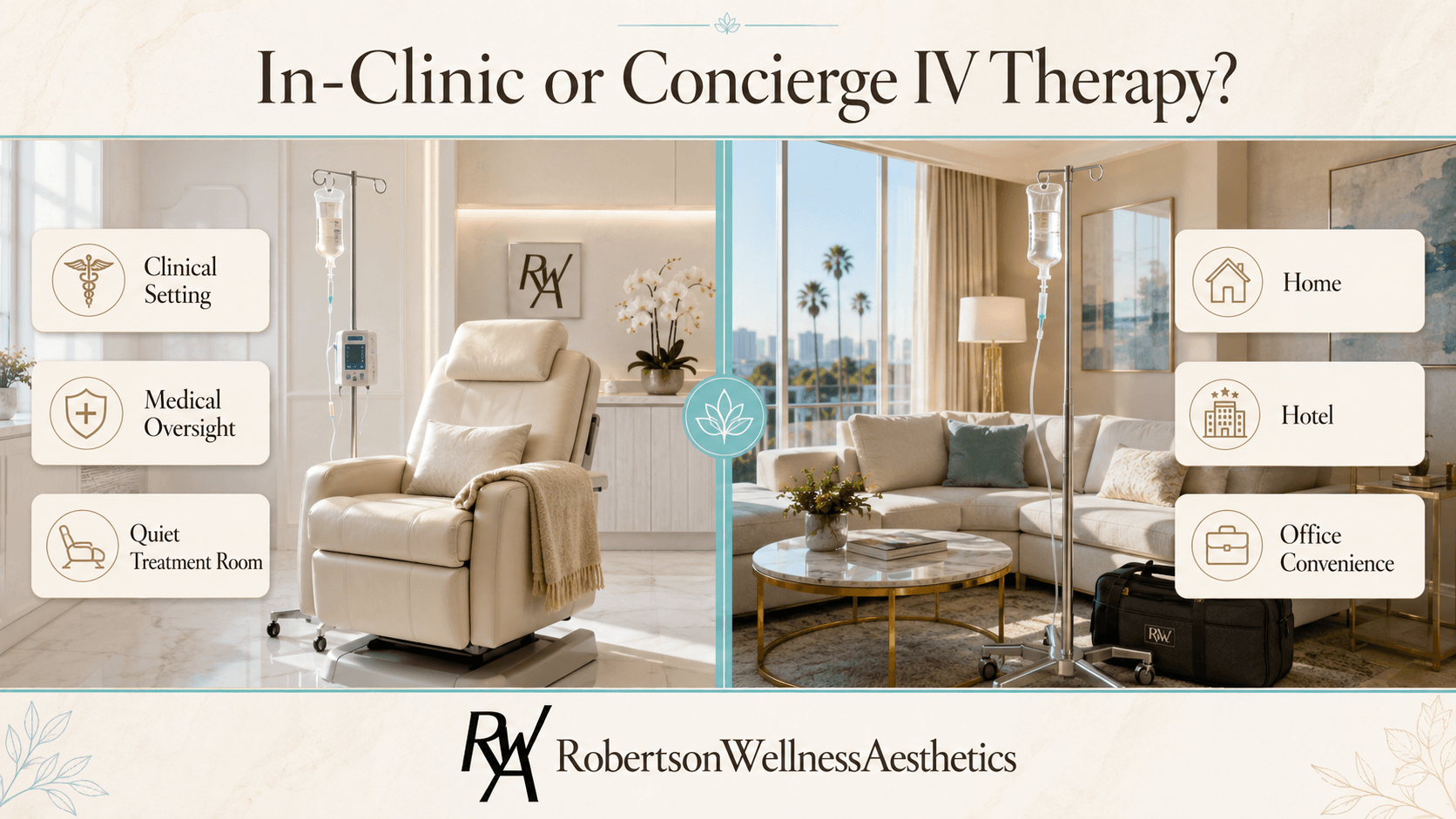 In-clinic or concierge: where you receive your IV