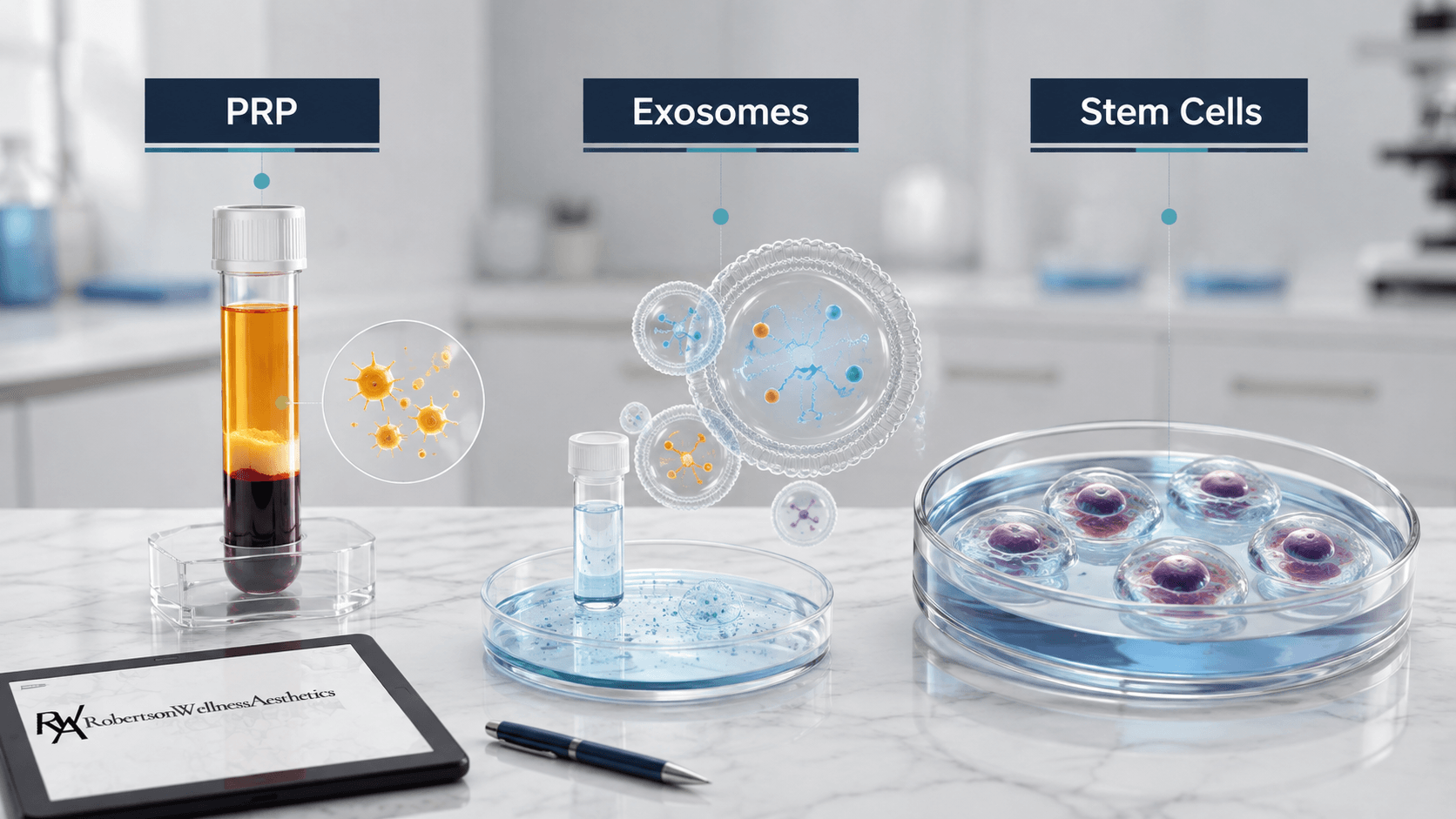 Exosomes vs. PRP vs. stem cells: how they differ