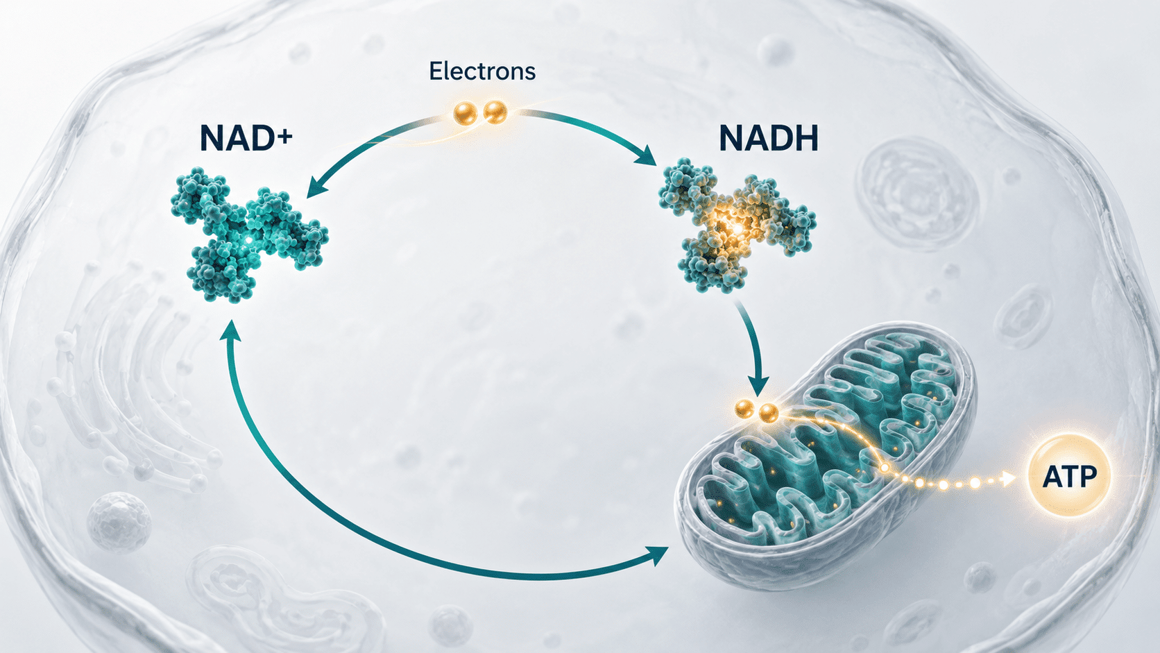 How NAD+ and NADH convert: the redox cycle